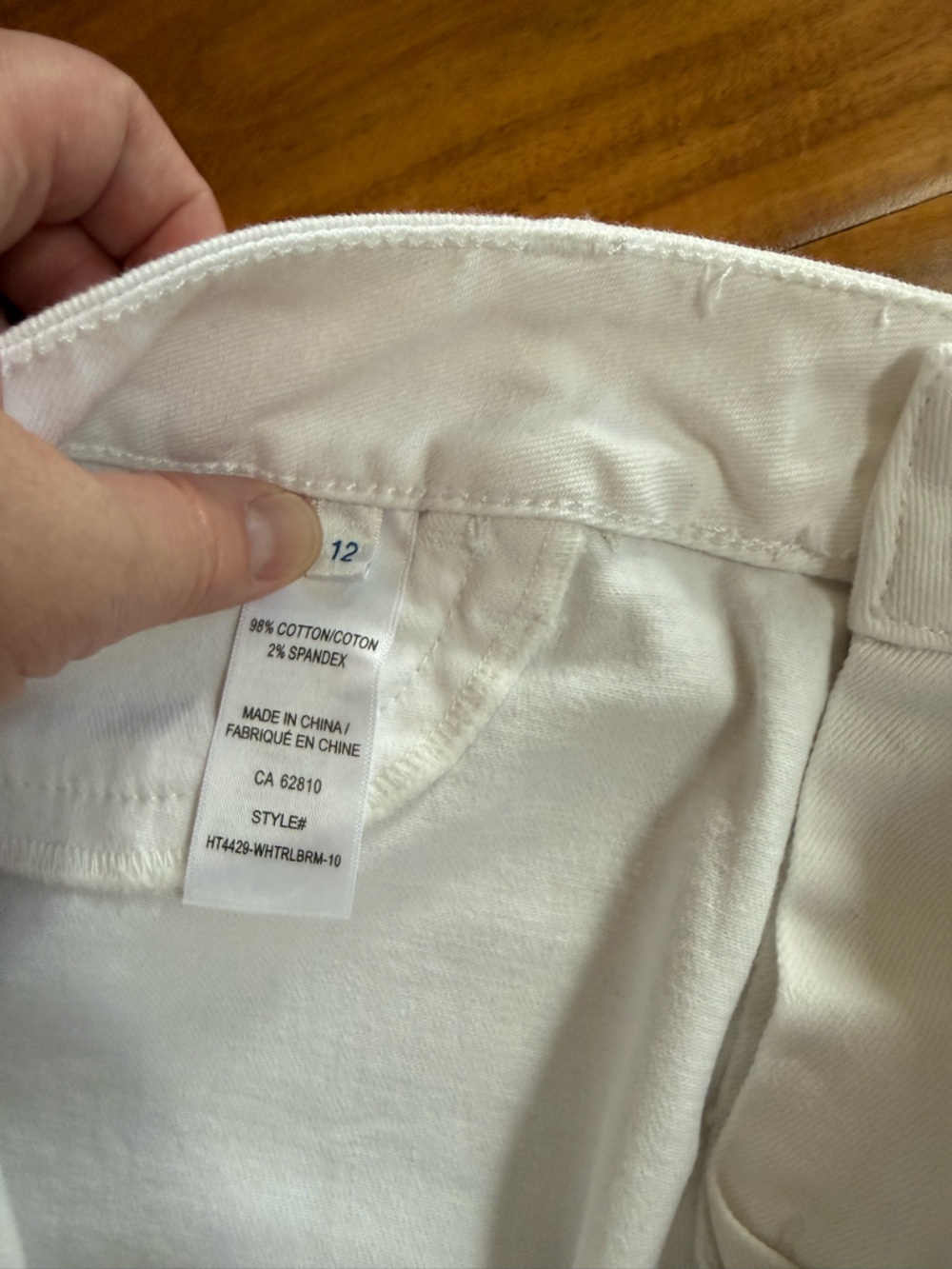 Ricki's White Womens Bermuda Shorts - Picture 4 of 4